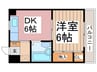 サムトータル 1DKの間取り