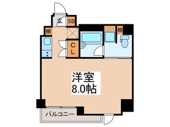 間取図 エルニシア蔵前(602)