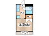 桂ビル 1Kの間取り