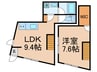 LSPACE東中野 1LDKの間取り