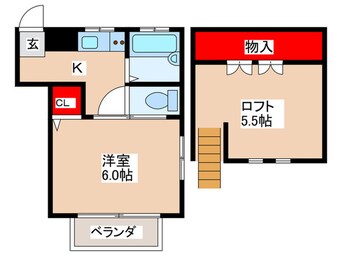 間取図 グリ－ンコ－ポ