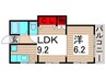 ファーストレジデンス神明Ｃ号棟 1LDKの間取り