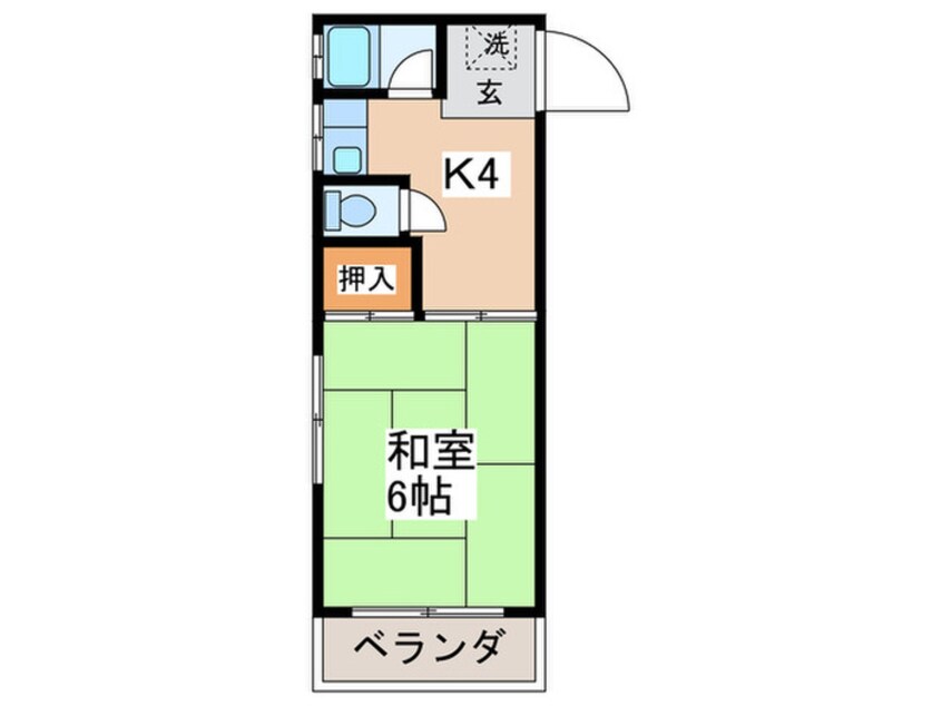 間取図 ハイツ西尾