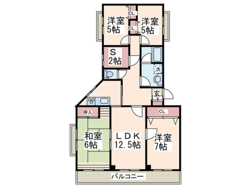 間取図 グリ－ンヒル藤が丘ＣⅡ