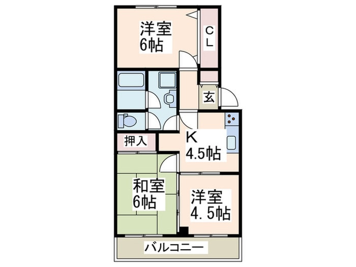 間取り図 グリ－ンヒル藤が丘ＣⅡ