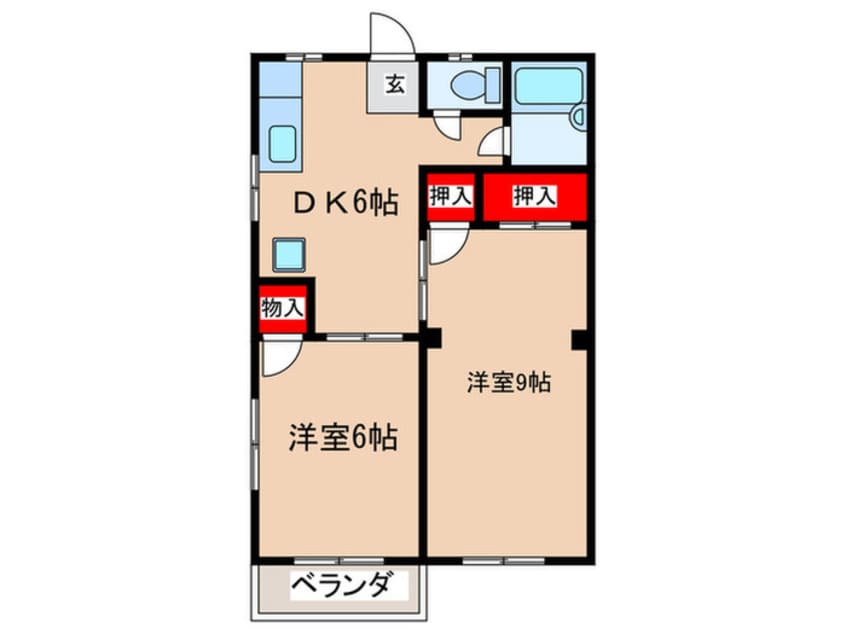 間取図 ドミ－ルタカハシ