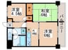 グリーンパーク四ツ木(303) 3Kの間取り