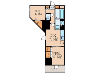 間取図 レジディア中目黒Ⅲ