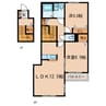 サンシスト 2LDKの間取り