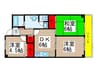 トップアイランドコ－ポ 3DKの間取り
