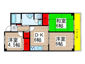 間取図 トップアイランドコ－ポ