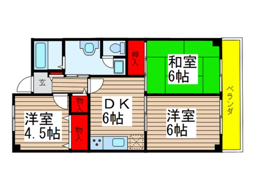 間取図 トップアイランドコ－ポ