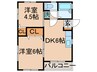 松崎　戸建 2DKの間取り