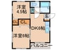 松崎　戸建 2DKの間取り
