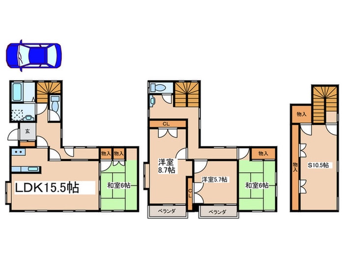 間取り図 中町３丁目戸建