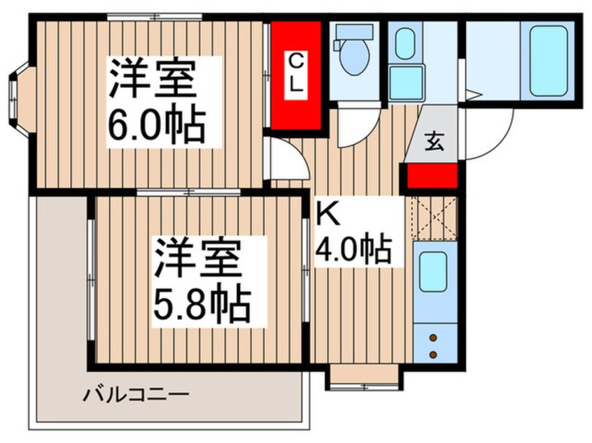 間取図 ヴィラ川村２
