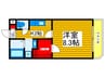 アヴニ－ルマジュハ 1Kの間取り