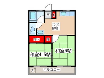 間取図 コーポ笹本