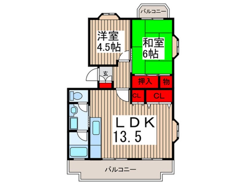 間取図 芝富士ハイツ