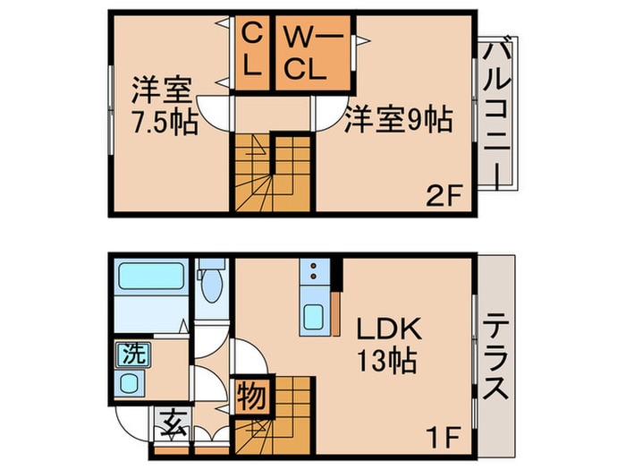 間取り図 ル－チェ東水元