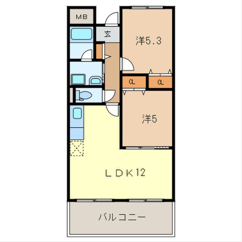 間取図 リッシェル