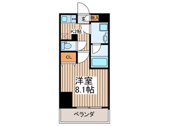 間取図 メインステージ新御徒町（602）