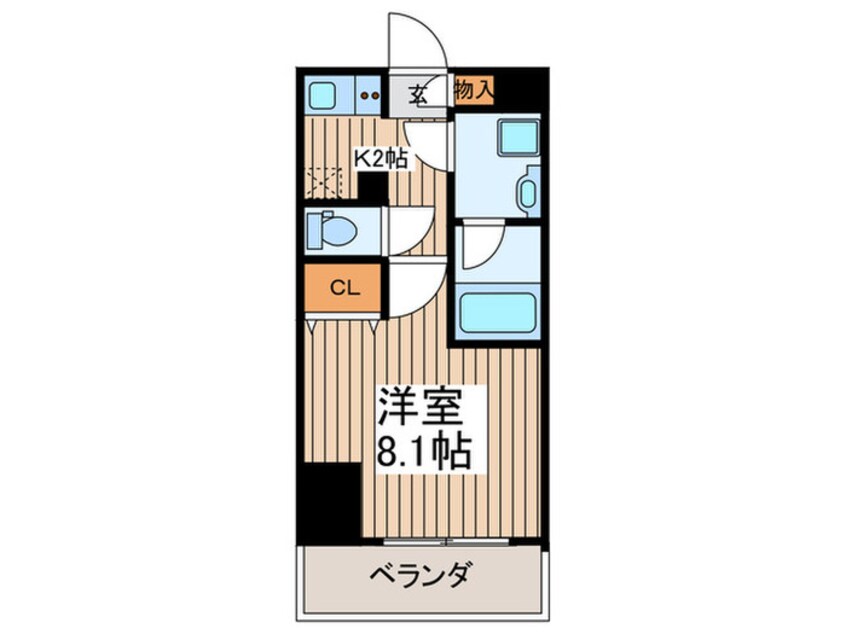 間取図 メインステージ新御徒町（602）