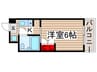 コットンハウス 1Kの間取り