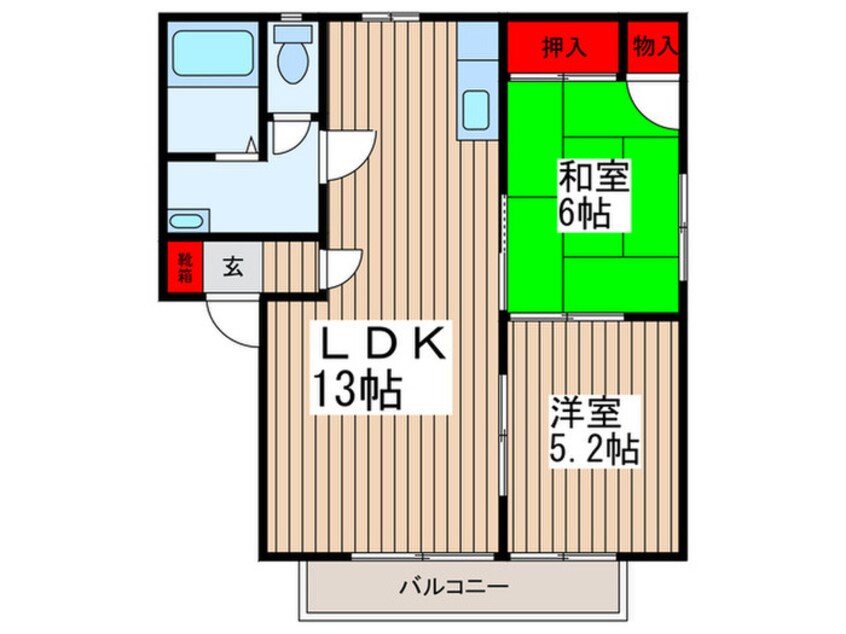 間取図 ディアステ－ジＢ