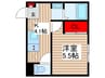 パークステュディオ胡録台 1Kの間取り