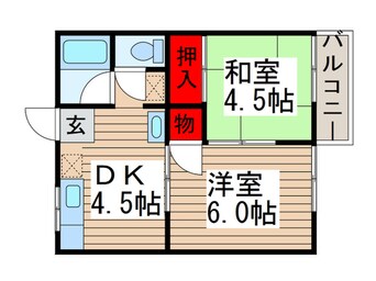 間取図 ハイム道野辺