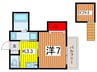 ウッドヴィレッジ上小 1Kの間取り