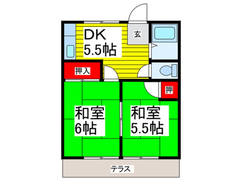 間取図 白扇ハイツ