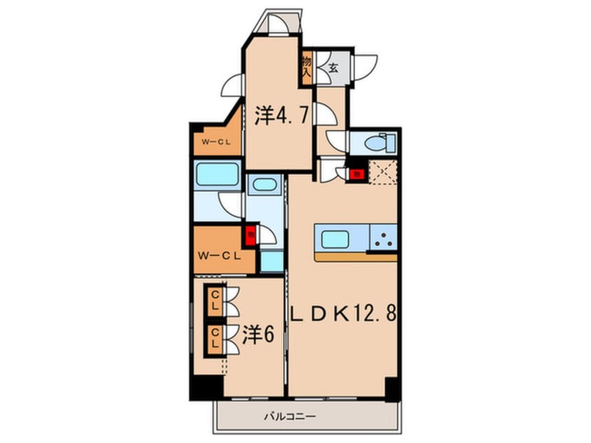 間取図 コンフォリア滝野川