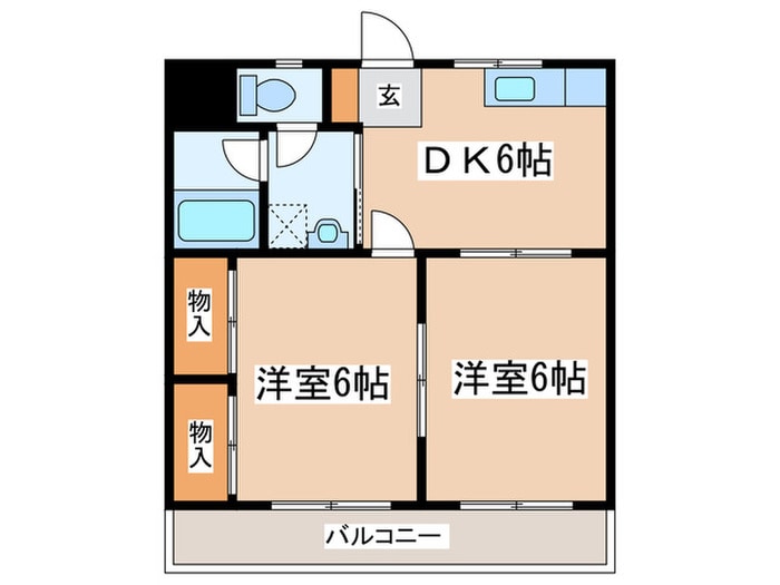 間取り図 エクセルコ－ト淵野辺