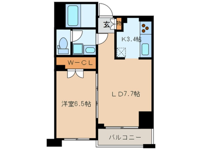 間取図 プラウドフラット神楽坂Ⅱ
