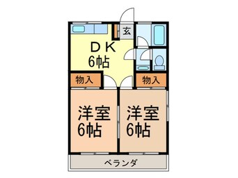 間取図 フジスカイコーポ