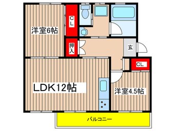 間取図 寺尾台住宅２０号棟（３０４）