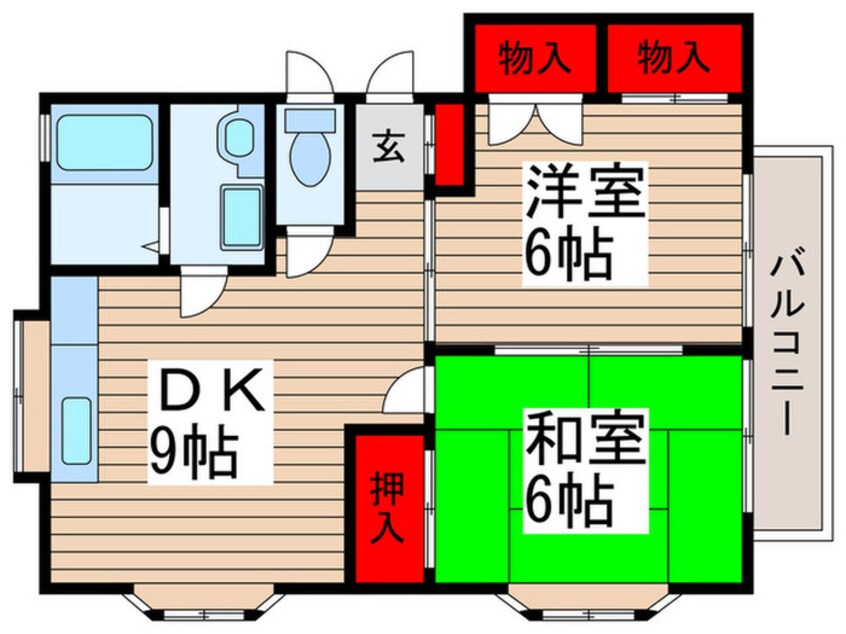 間取図 コスモハイツ