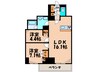 プライムアーバン亀有 2LDKの間取り