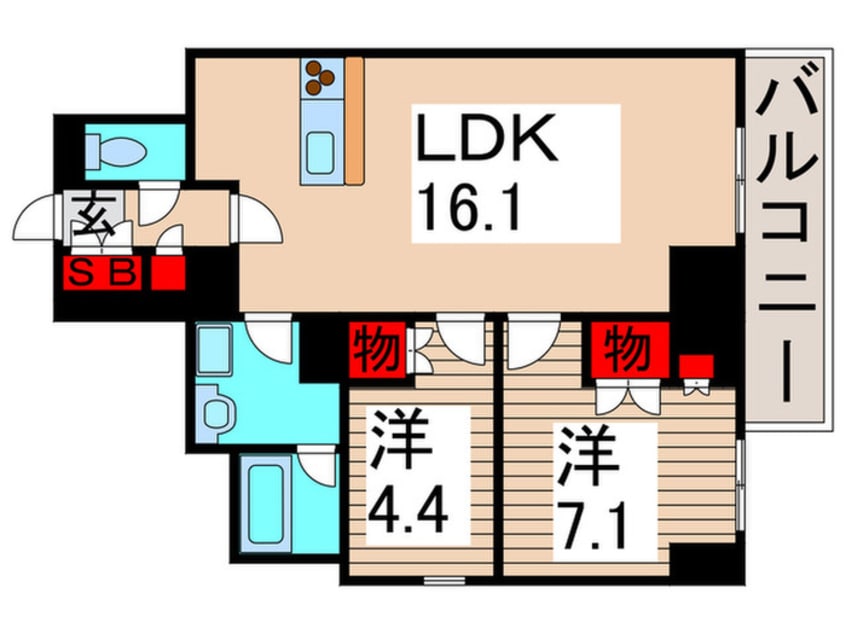 間取図 プライムアーバン亀有