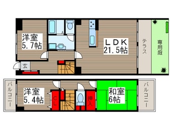 間取図 ﾊﾟ-ｸｱﾍﾞﾆｭ-秋津壱番館(111)