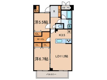 間取図 ベルアトーレ野沢