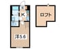 ＦＬＡＴ　ＳＥＹＡ 1Kの間取り