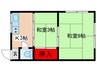 大一荘 2Kの間取り