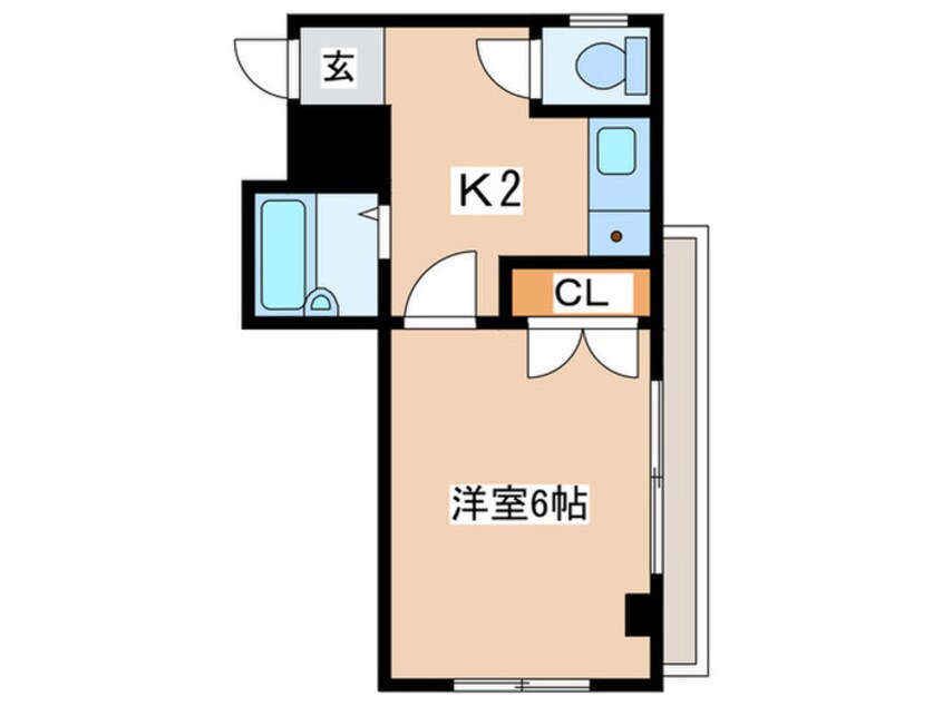 間取図 ﾒｿﾞﾝ小山