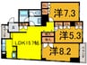 プラムサイドビラ 3LDKの間取り