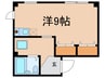南元町コ－ポ 1Rの間取り