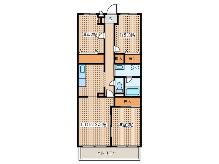 間取り図 グリーンヒルズトーワ