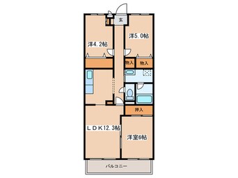 間取図 グリーンヒルズトーワ